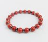 Immagine di Bracciale elastico in pietra diaspro rosso 8MM