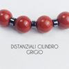 Immagine di Bracciale elastico in pietra diaspro rosso 8MM