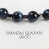 Immagine di Bracciale elastico in pietra occhio di falco 8MM