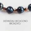 Immagine di Bracciale elastico in pietra occhio di falco 8MM